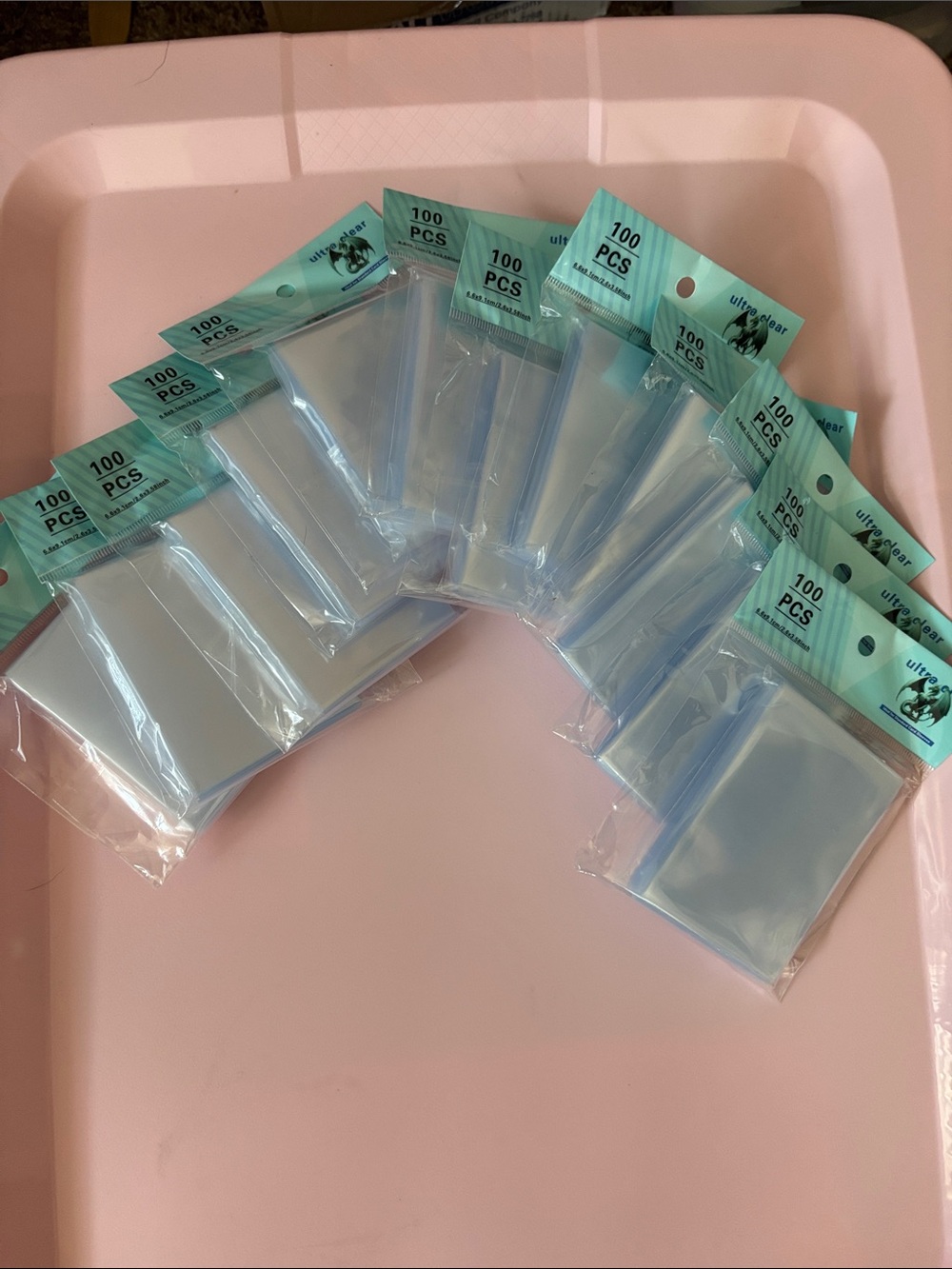 Clear Trading Sleeves 12 Packs-100 Pk Ea.